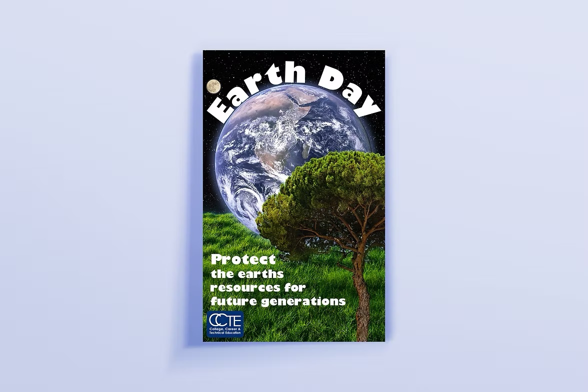 Earth Day poster mockup